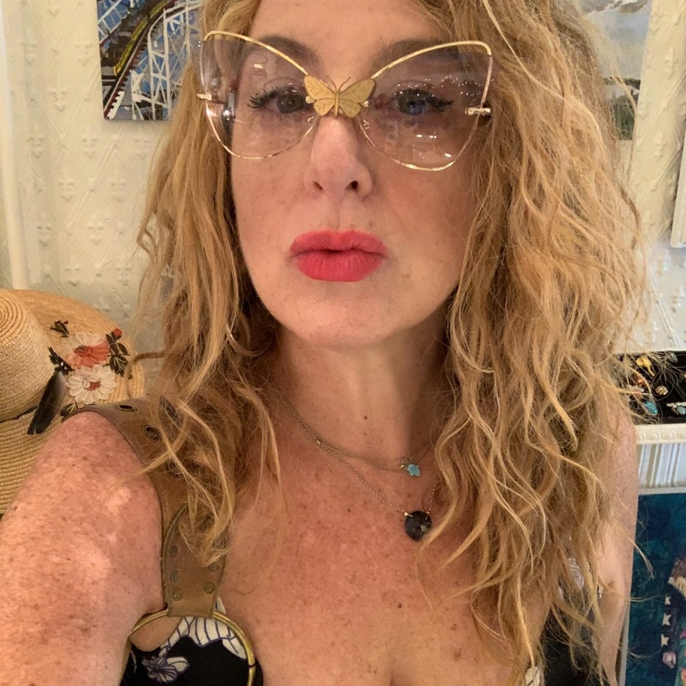 Gold Butterfly Accent Women's Fashion Glasses